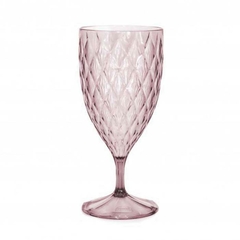 COPA ACRILICA GLAMOUR AGUA 380ml ROSA - comprar online