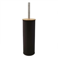 ESCOBILLA C/VASO METAL/BAMBU SUKA NEGRA - comprar online