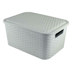 CANASTO SIMIL RATAN Nº2 BLANCO - comprar online
