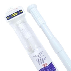 BARRAL P/CORTINA DE BAÑO BLANCO 110-200cm - comprar online