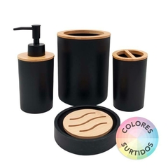 SET DE BAÑO 4pz. T/ BAMBU EN CAJA - comprar online