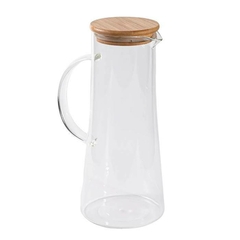 JARRA VIDRIO T/BAMBU 1470ml HUDSON - comprar online