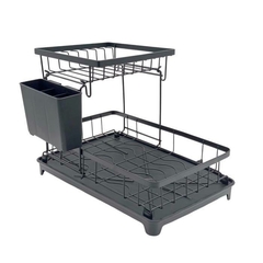 SECAPLATOS NEGRO 2 PISOS C/CUBIERTERO - comprar online