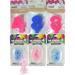 VELA NUMERO 1 BICOLOR - comprar online