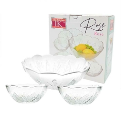 SET BOWL + 6 COMPOTERAS ROSES - comprar online
