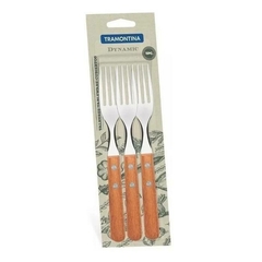 TENEDOR M/MADERA x3 DYNAMIC TRAMONTINA - comprar online
