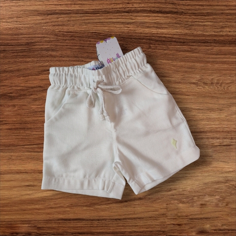 Bermuda algodão branco