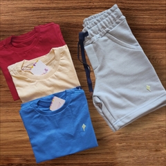 Bermuda moleton azul bebê - comprar online