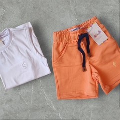 Bermuda moleton laranja - comprar online