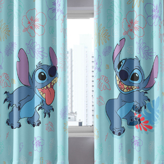 Cortina Infantil STITCH ALOHA Decorativa Blackout Tecido 70% - Akasa na internet