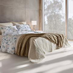 Jogo de Cama Queen HOME DESIGN Percal 200 Fios S2 - Akasa - AKASA Decorações