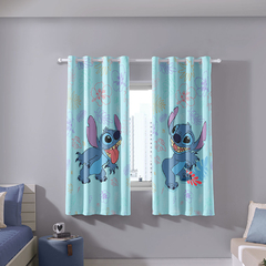 Cortina Infantil STITCH ALOHA Decorativa Blackout Tecido 70% - Akasa - comprar online