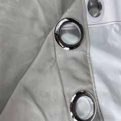 Cortina BLACKOUT c/ VOIL 300x230 Pratika Lisa Cromo - Akasa - loja online