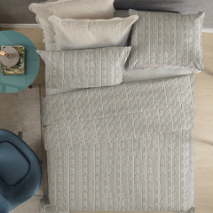 Imagem do Jogo de Cama Casal HOME DESIGN Percal 200 Fios - Akasa