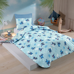 Cobre Leito Solteiro Disney STITCH Folhas Rotativo - Akasa