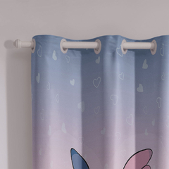 Cortina Corta Luz STITCH LOVE Decorativa Blackout 100% PVC - Akasa - AKASA Decorações