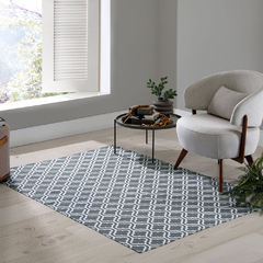 Tapete Jacquard com Antiderrapante 100x130 - Akasa - comprar online