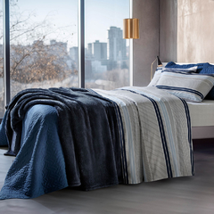 Jogo de Cama Queen HOME DESIGN Percal 200 Fios S2 - Akasa