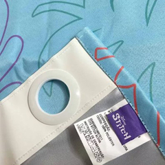 Cortina Infantil STITCH ALOHA Decorativa Blackout Tecido 70% - Akasa - AKASA Decorações