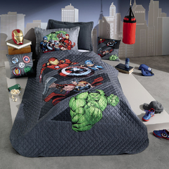 Cobre Leito Solteiro AVENGERS(Com Porta Travesseiro) Akasa - comprar online