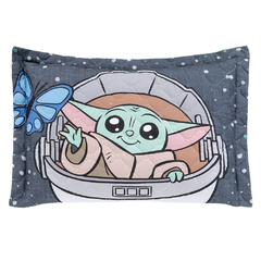 Cobre Leito Solteiro Disney STAR WARS BABY YODA (toque ACETINADO 250 Fios) - Akasa na internet