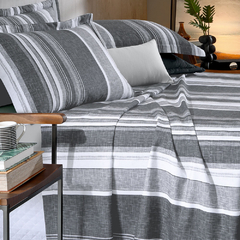 Imagem do Jogo Roupa de Cama TOQUE DE ALGODÃO Estampado QUEEN - Akasa