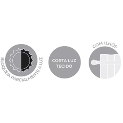 Cortina CORTA LUZ Tecido BLEND 300x170 Blackout 70% - Akasa - comprar online