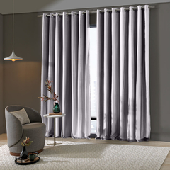 Cortina BLACKOUT c/ VOIL 300x170 Pratika Lisa Cromo - Akasa - loja online