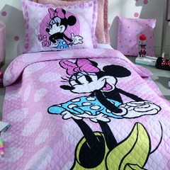 Cobre Leito Solteiro Disney MINNIE CHARMOSA (toque ACETINADO 250 Fios) - Akasa - comprar online