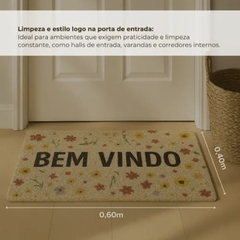 Tapete Capacho Vinil Estampado 40x60 Antiderrapante - Akasa na internet