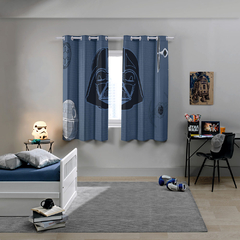 Cortina StarWars Darth Blue Corta Luz Blackout 100% - Akasa - comprar online
