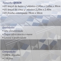 Imagem do Jogo de Cama Queen ATTUALE Corttex - Akasa 700238