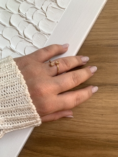 Anel Ponto de Luz Dourado - comprar online