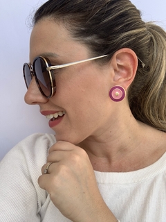 Brinco Redondo Rosa