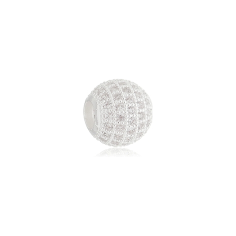 Berloque Separador Bolinha Cristal