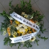 Coroa Fúnebre - Tons amarelos