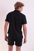 Camisa Linho Manga Curta Preta - BISPO | MODA MASCULINA