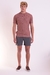 Shorts de Alfaiataria Cinza Chumbo