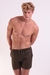 Shorts de Linho Verde Musgo