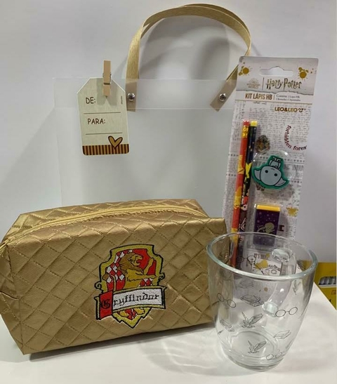 Kit Presente Harry Potter com Necessaire Bordada