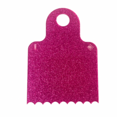 ESPATULA DECORATIVA MINI ROSA C/ GLITTER