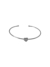 BRACELETE FIO COM CORAÇÃO 7MM - BANHADO A RÓDIO BRANCO - comprar online