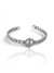 BRACELETE MANU CRAVEJADO - BANHADO A RÓDIO BRANCO