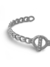 BRACELETE MANU CRAVEJADO - BANHADO A RÓDIO BRANCO - comprar online