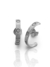 BRINCO EAR HOOK CARTIER - BANHADO A RÓDIO BRANCO