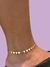 TORNOZELEIRA CHAPINHAS DE TRIÂNGULO - BANHADO A OURO 18K - comprar online
