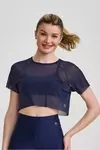 CROPPED DE TULE AZUL MARINHO - comprar online