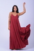 VESTIDO IRACEMA LONGO MARSALA - comprar online