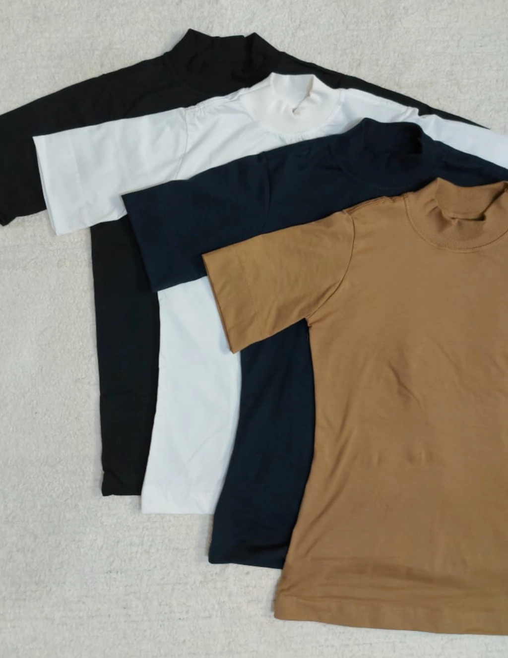 T SHIRT 100% ALGODÃO GOLA ALTA