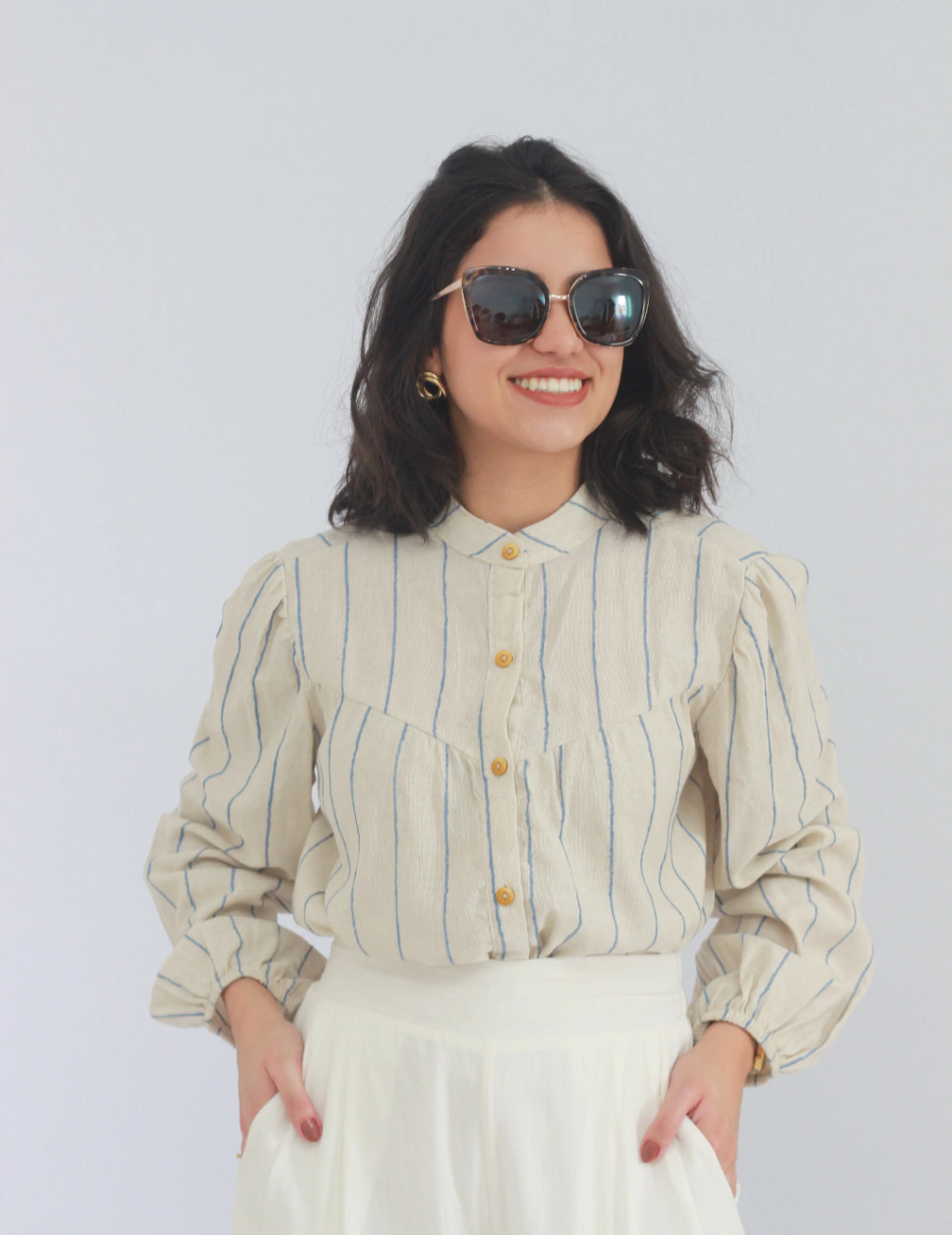 CAMISA LINHO GOLA PADRE